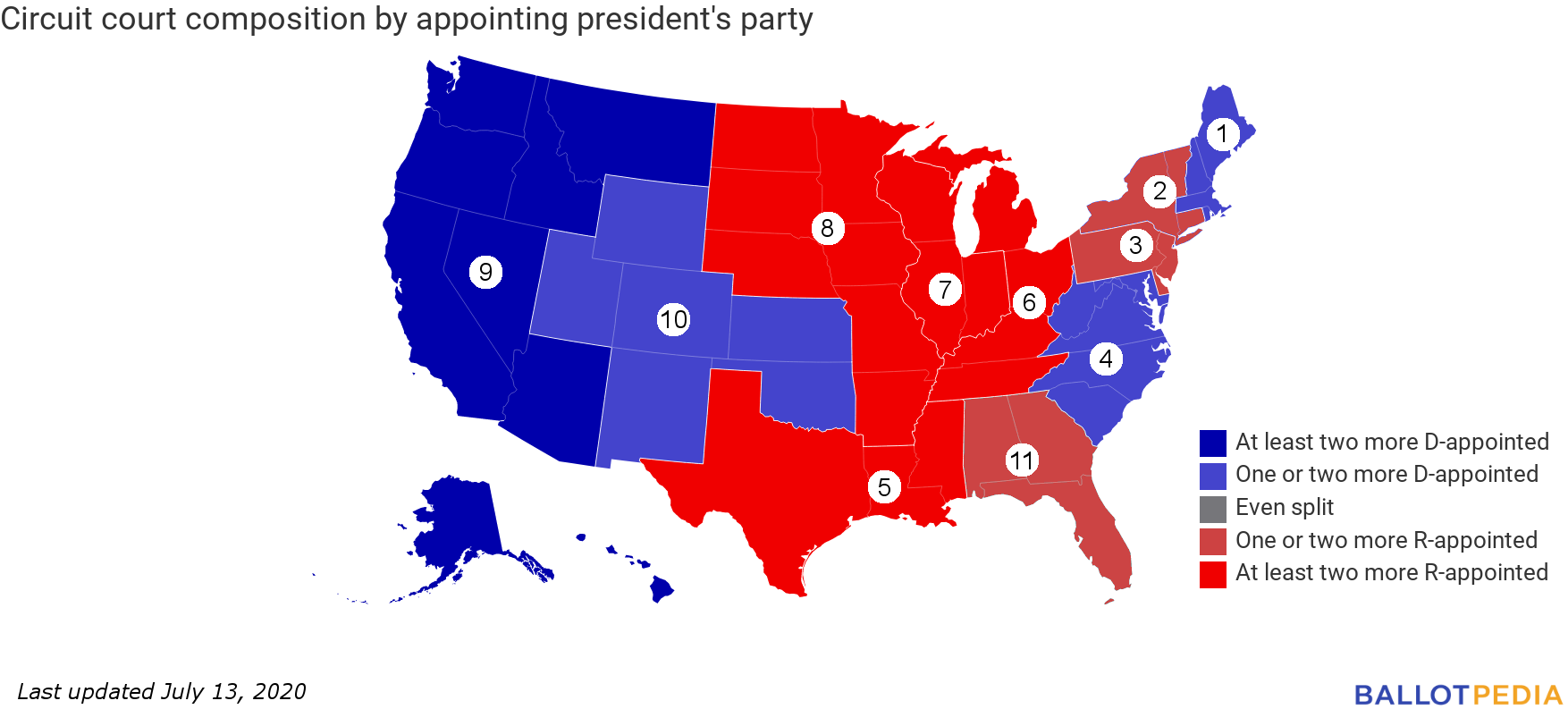 United States Courts Map