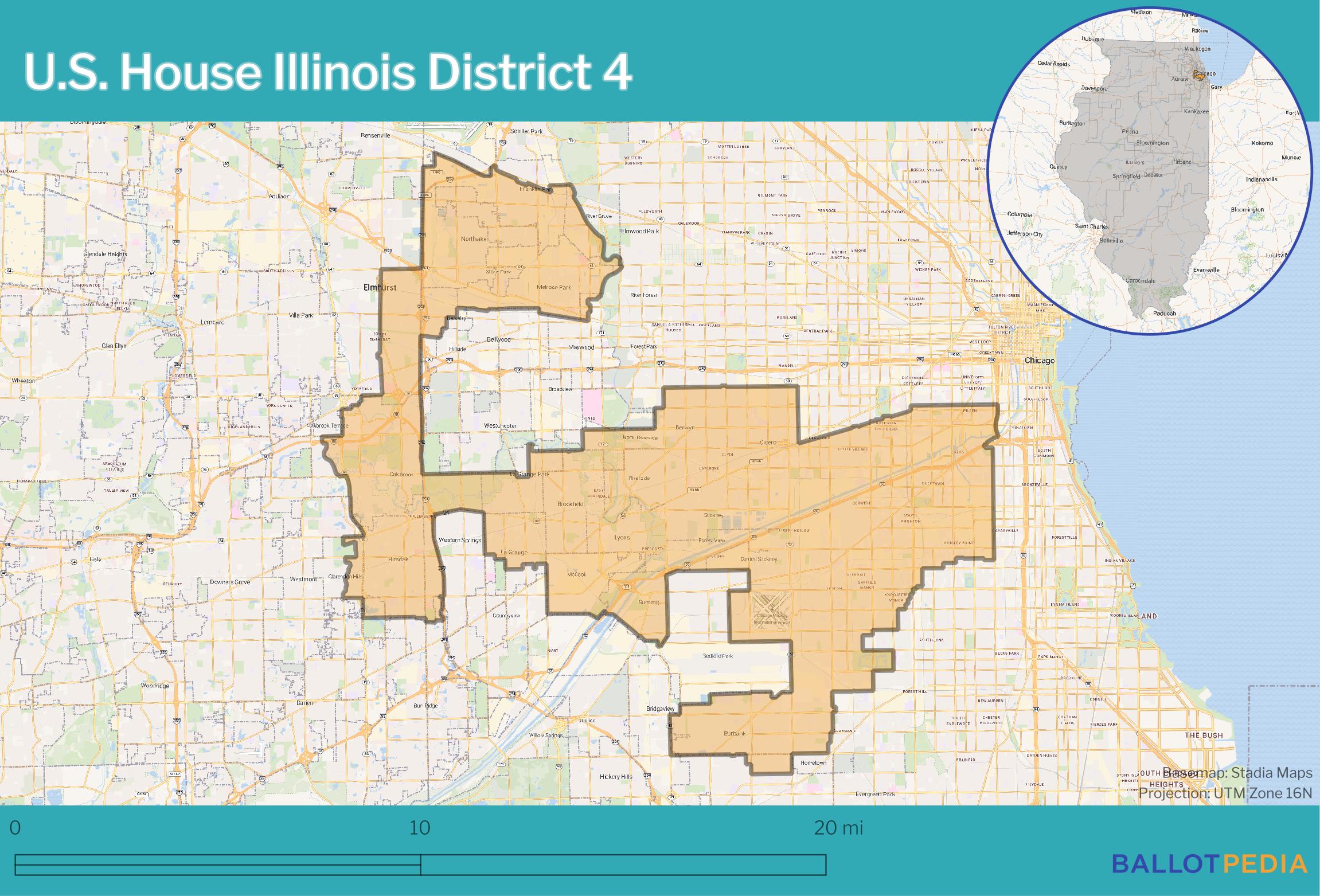 Illinois 39 4th Congressional District - 2023 01 03 Il Congressional District 04