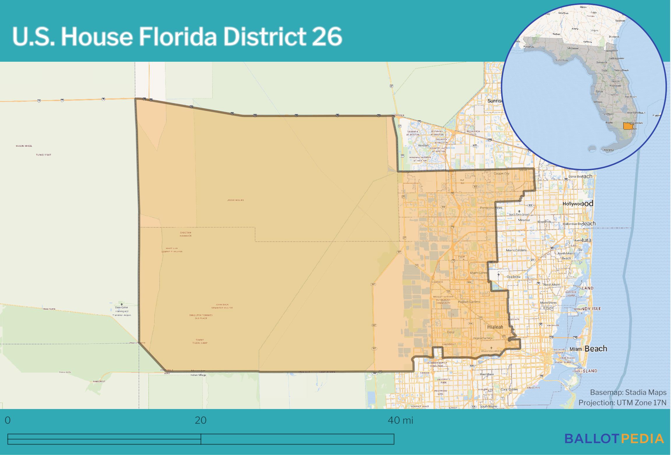 Florida S 26th District Election 2026 Ballotpedia 2027 01 03 Fl District 026 