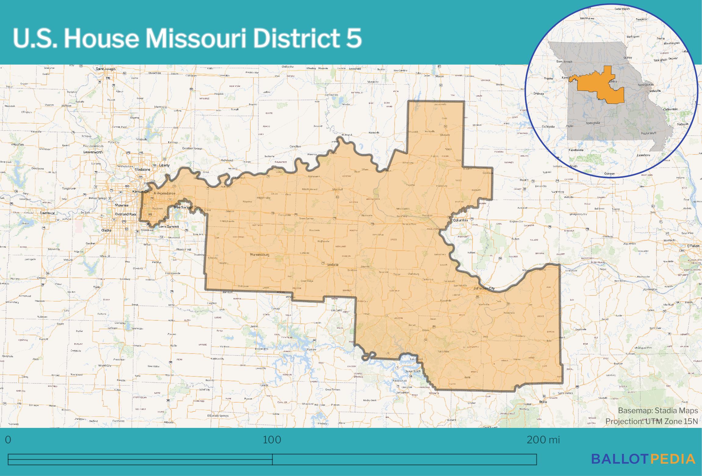 Missouri S 5th District Election 2026 Ballotpedia 2027 01 03 Mo District 05 